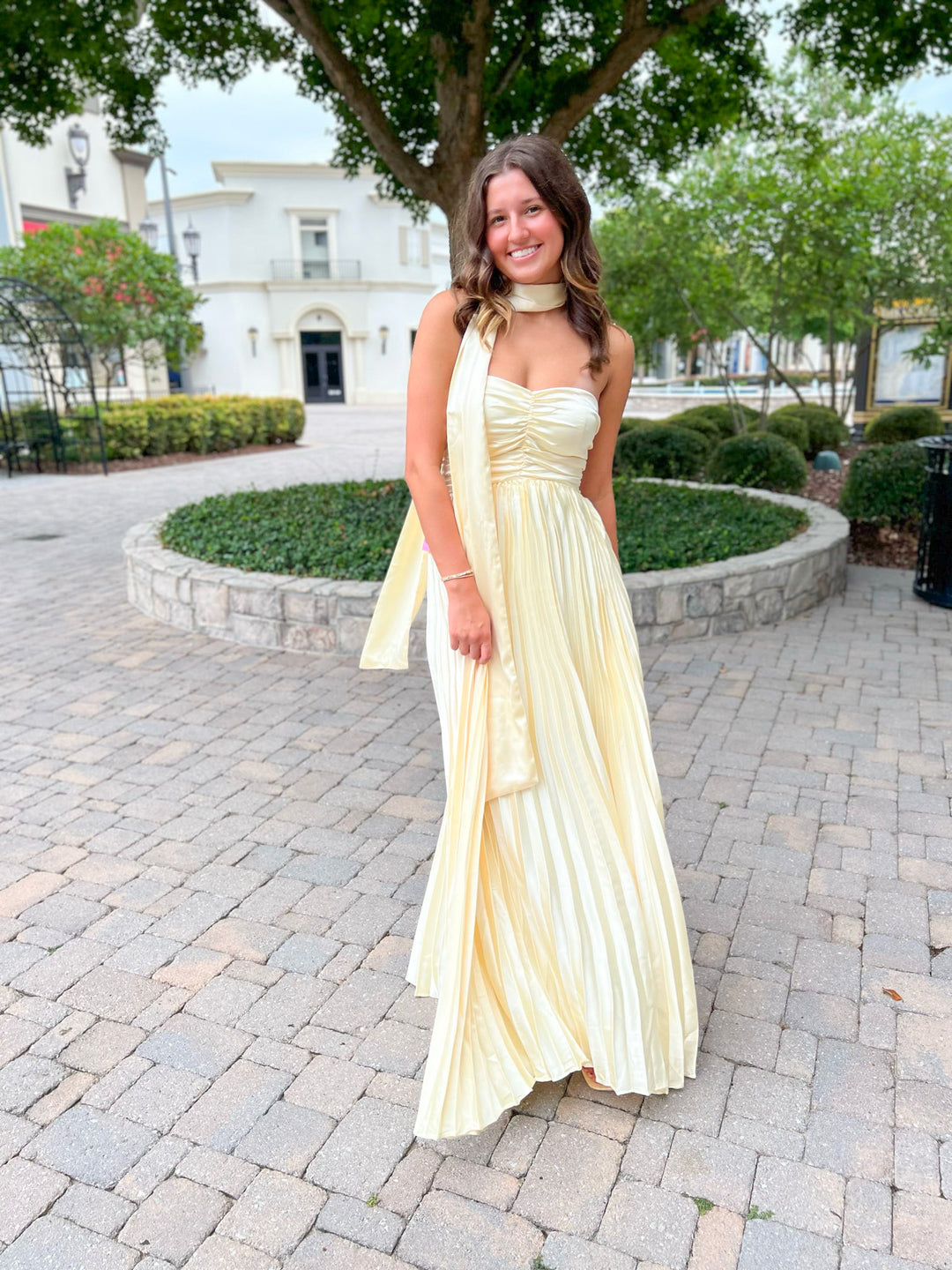 Yellow Scarf Maxi Dress – Rich Broke Boutique