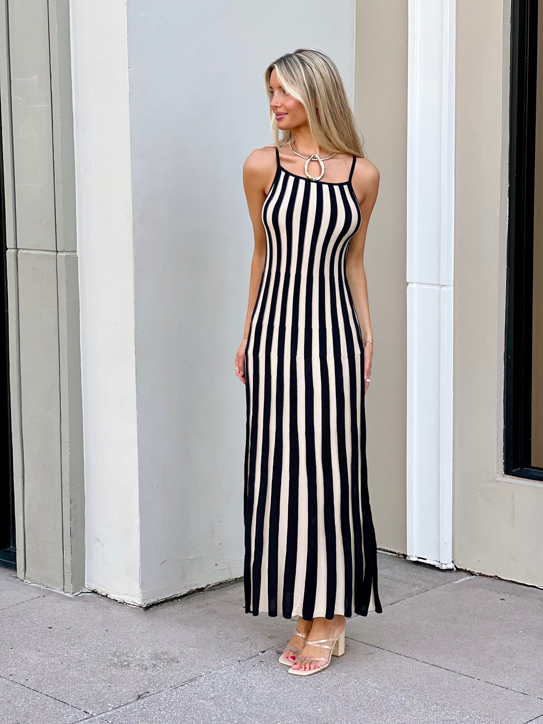 maxi dress too long Too Close Knit Maxi Dress
