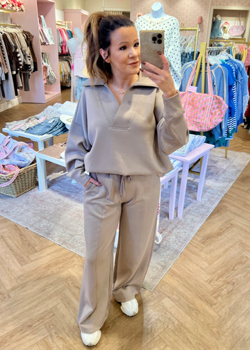 Scuba collared set - Cocoa