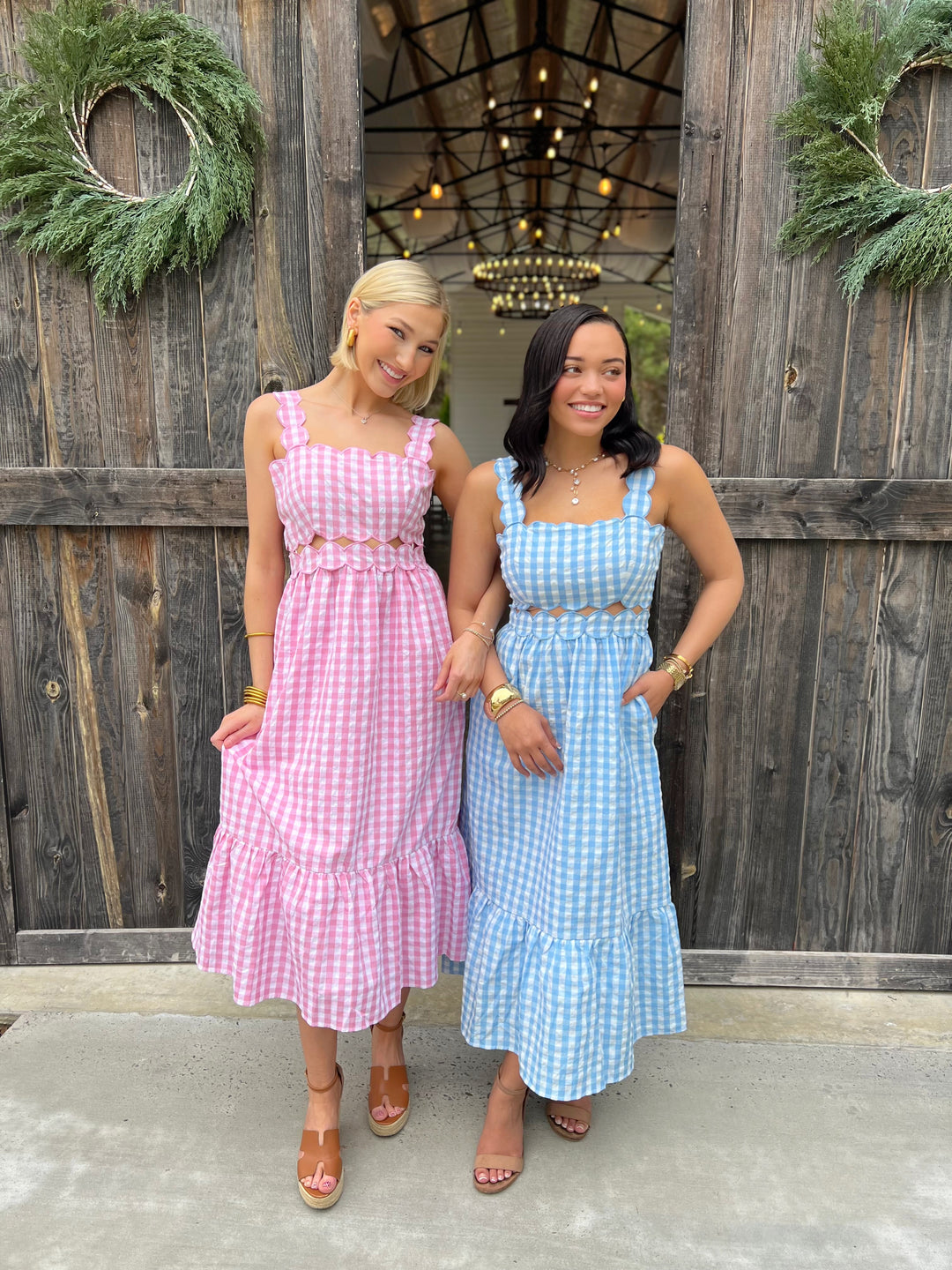 diana revenge dress Petal Gingham Dress – Beehive main image 1