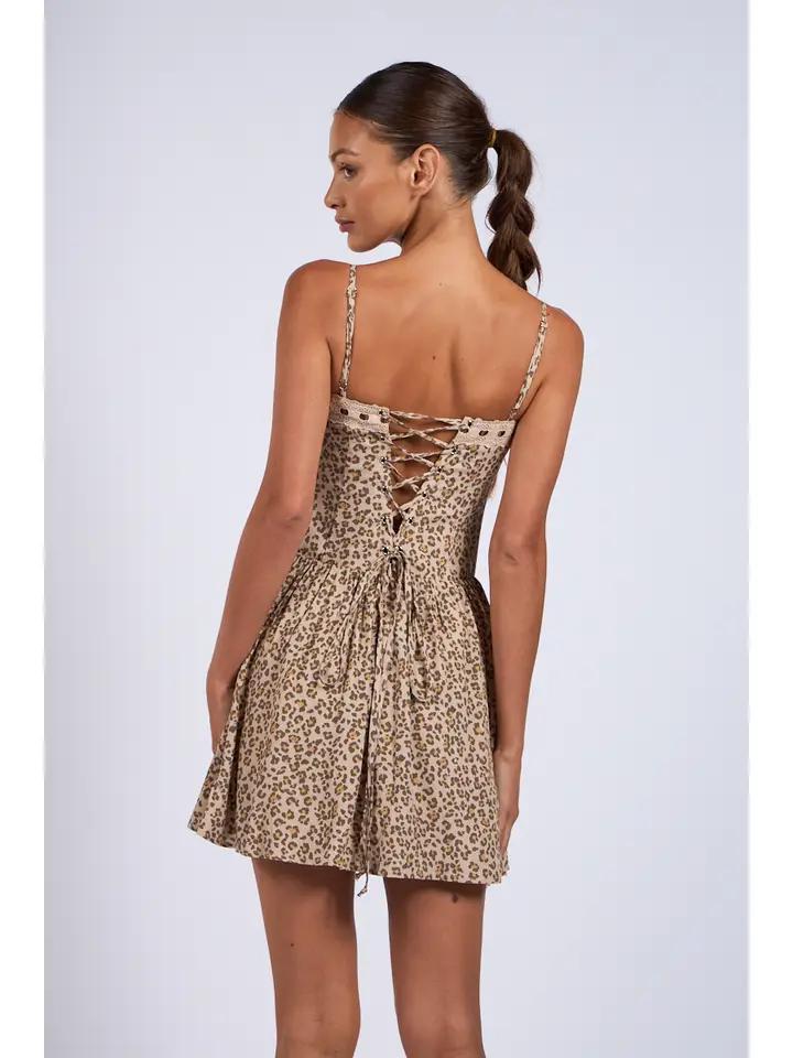 Leopard Print Corset Dress – Rich Broke Boutique